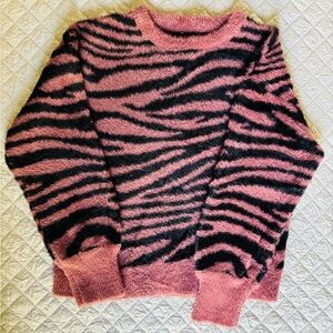 Express Zebra print sweater , extremely soft missing size tag.
